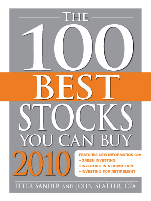 Title details for The 100 Best Stocks You Can Buy 2010 by Peter Sander - Available